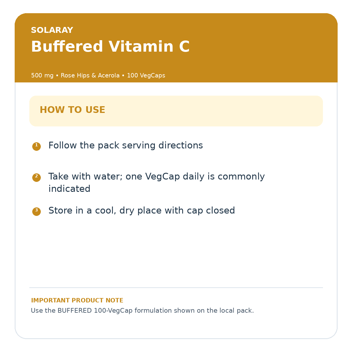 solaray usage and precautions – Zeina Care product information