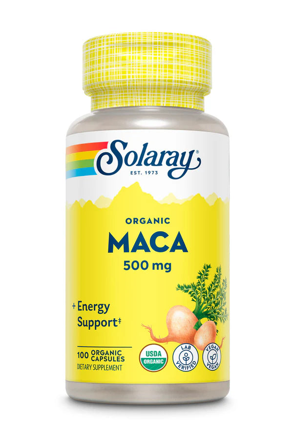 Organic Maca 500 Mg 100 Capsules
