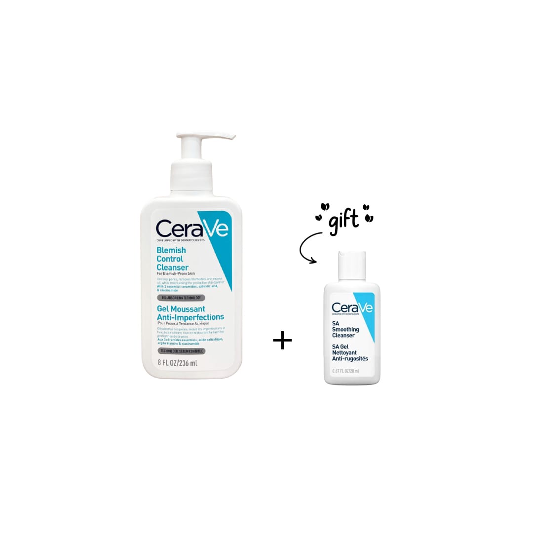 Blemish Control Cleanser 236 ML + Free SA Smoothing Cleanser 20 ML