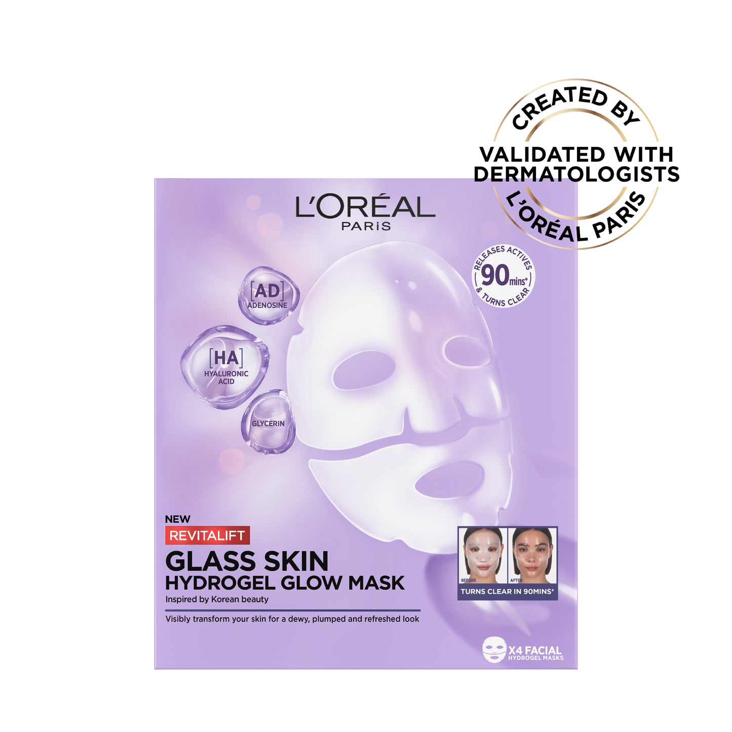 Revitalift Filler Hydrogel Glow Mask Single Pack