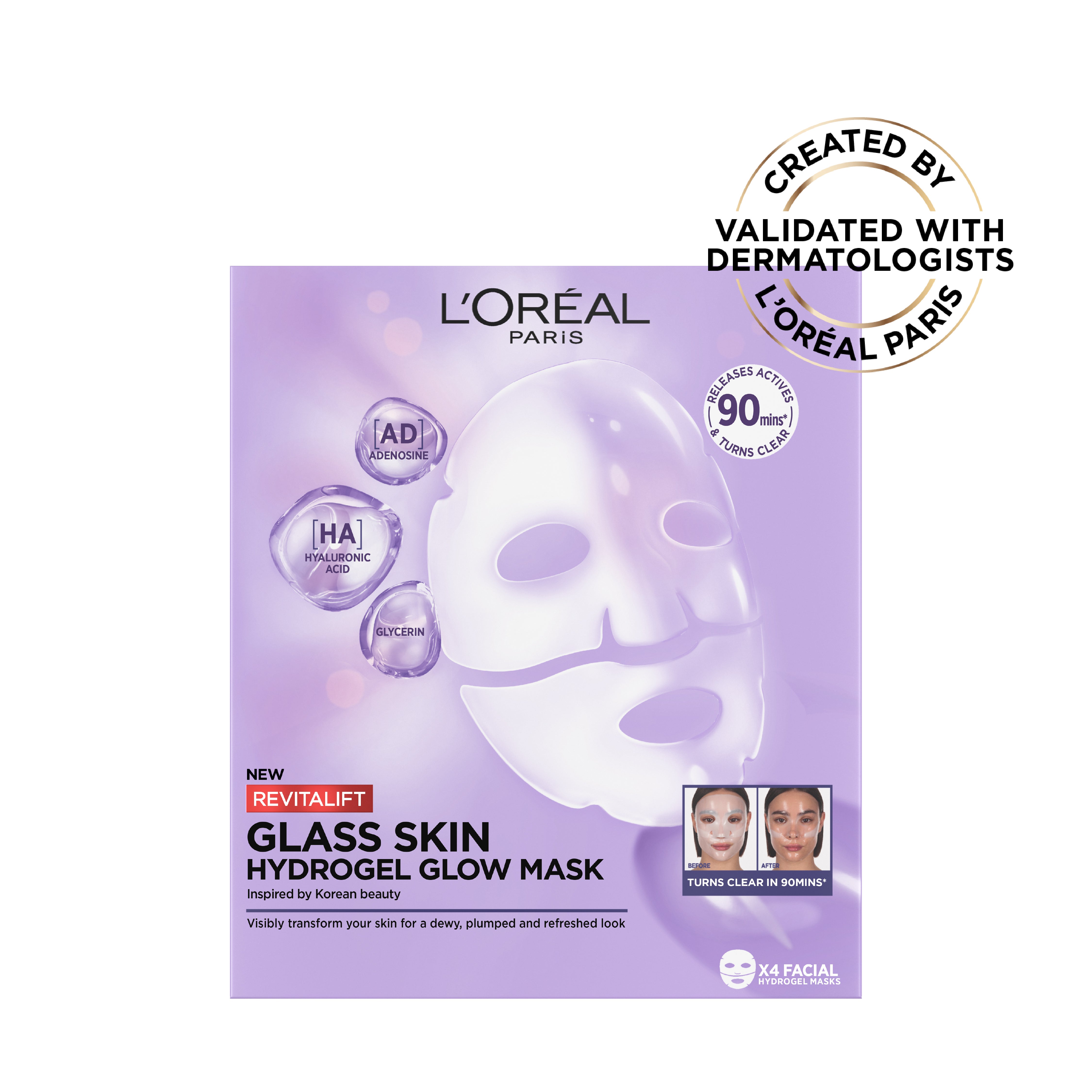 Revitalift Filler Hydrogel Glow Mask Single Pack