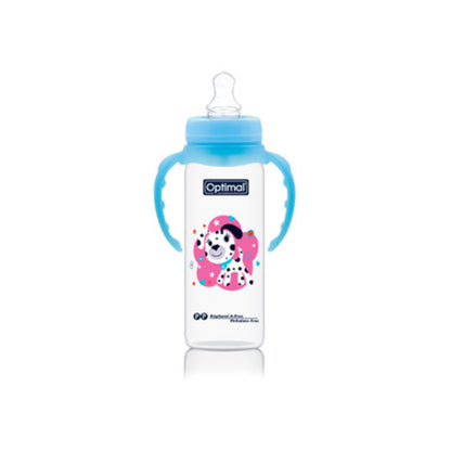 Narrow Neck Orthodontic Feeding Bottle With Handle 240 ML