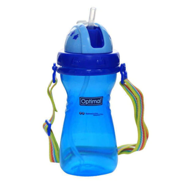 P.P Wide Neck Silicone Straw Bottle 400 ML