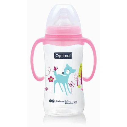 Wide Neck Feeding Bottle With Handle 240 ML