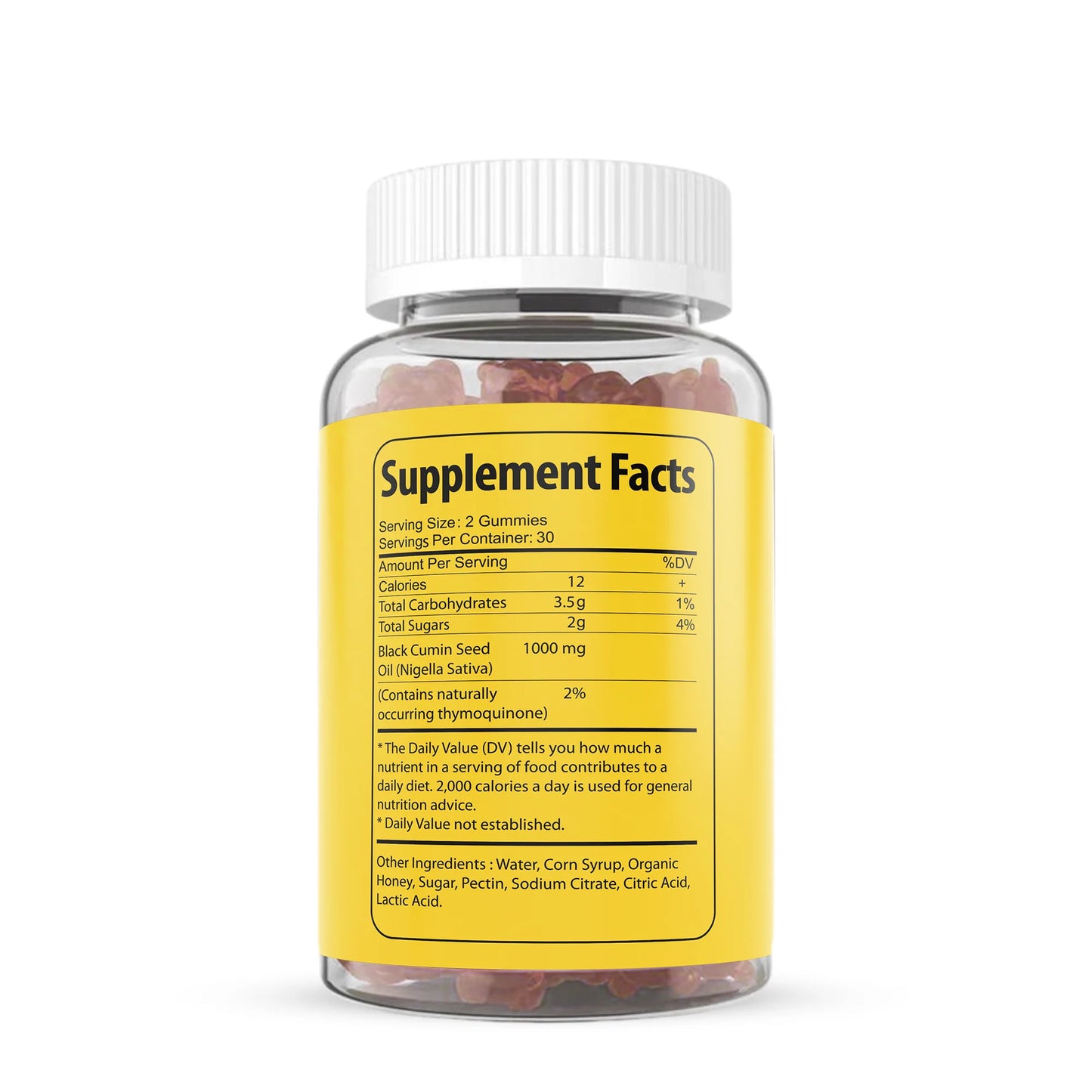 Immune System Support Gummies with 2% Thymoquinone - 60 Gummies