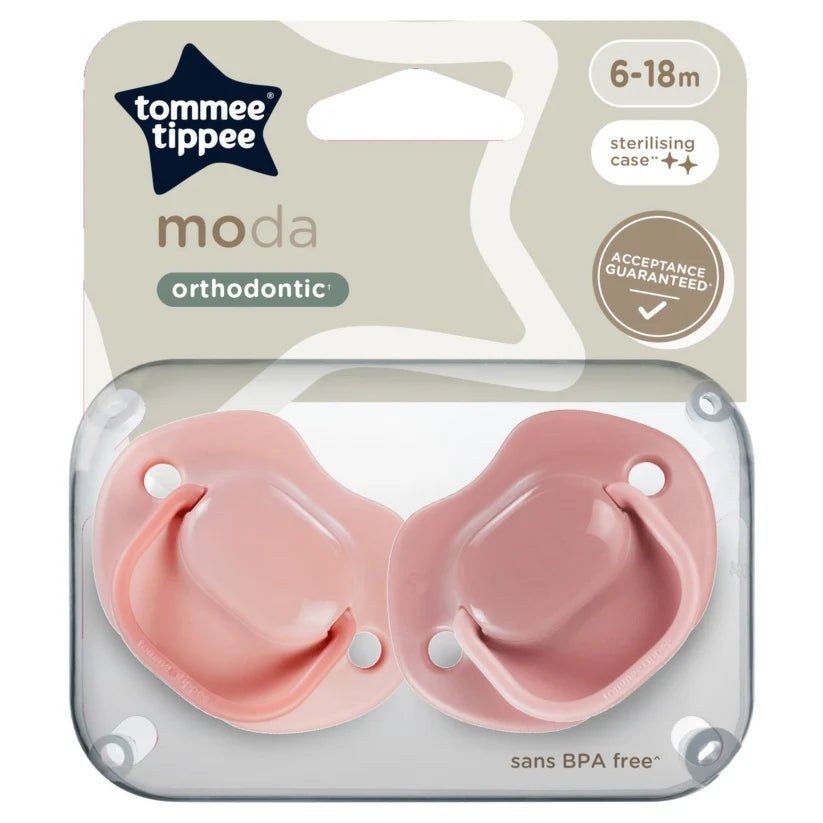 Moda Orthodontic Soother 6-18 M X2