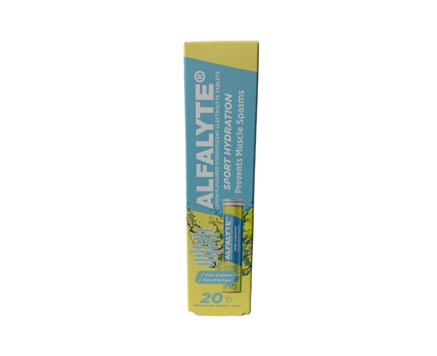 Alfalyte Sport Hydration 20 Effervescent Tablets Lemon Flavoured