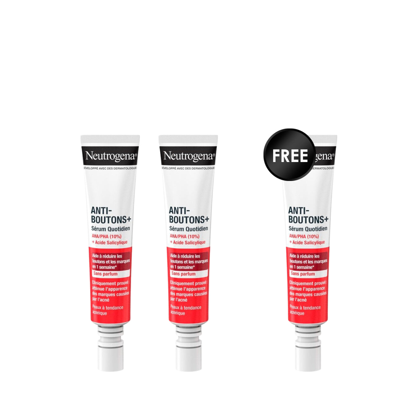 3 x Anti-Bouton + AHA/PHA and Salicylic Acid Serum 30ml