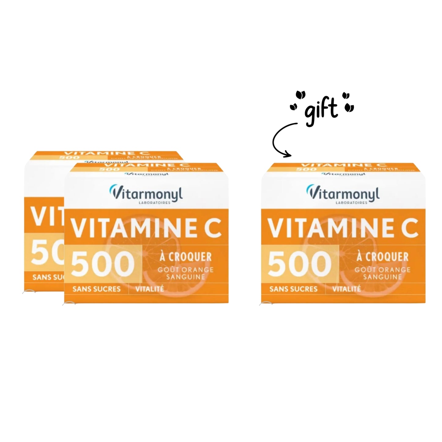 3 x Vitamin C Chewable 24 Tablets - Sugar Free