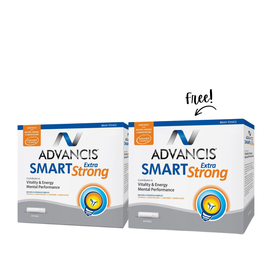 Buy 1 Get 1 | Advancis Extra Smart Strong 20 Vials exp: 9/2026