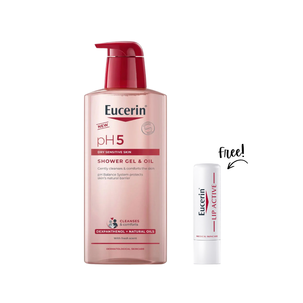 Buy Shower Gel & Oil Ph 5 400 ML and Get Free Lip Active Active SPF20 4,8g