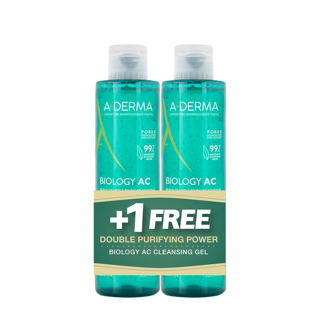 Buy One Get One free A-Derma Biology AC foaming gel 2x200ml