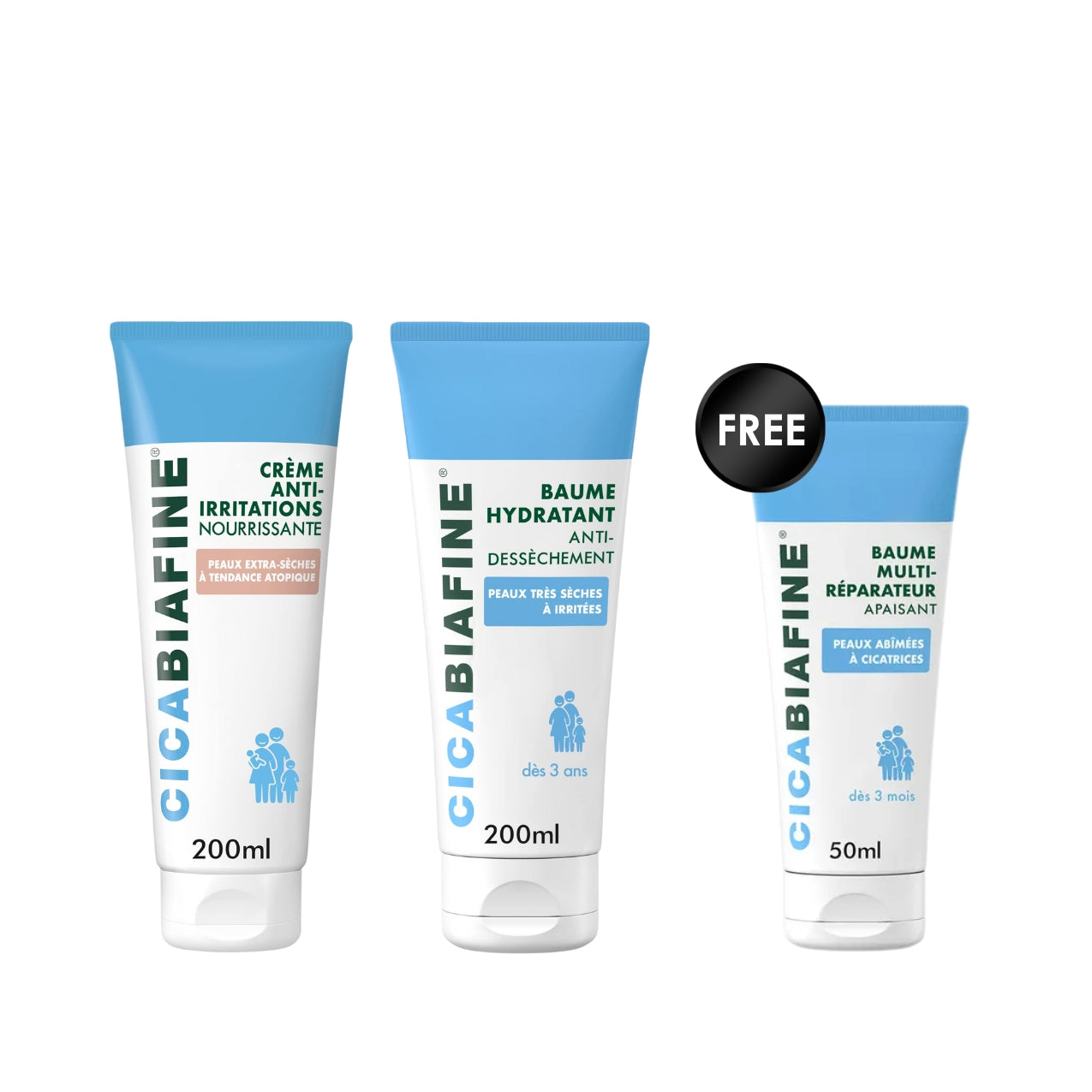 Cicabiafine Hydration & Repair Skincare Set + Free Multi-Repair Balm