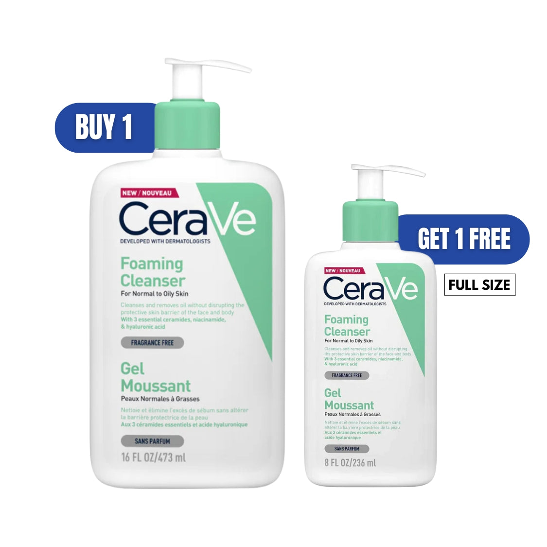 Foaming Cleanser Duo for Normal to Oily Skin