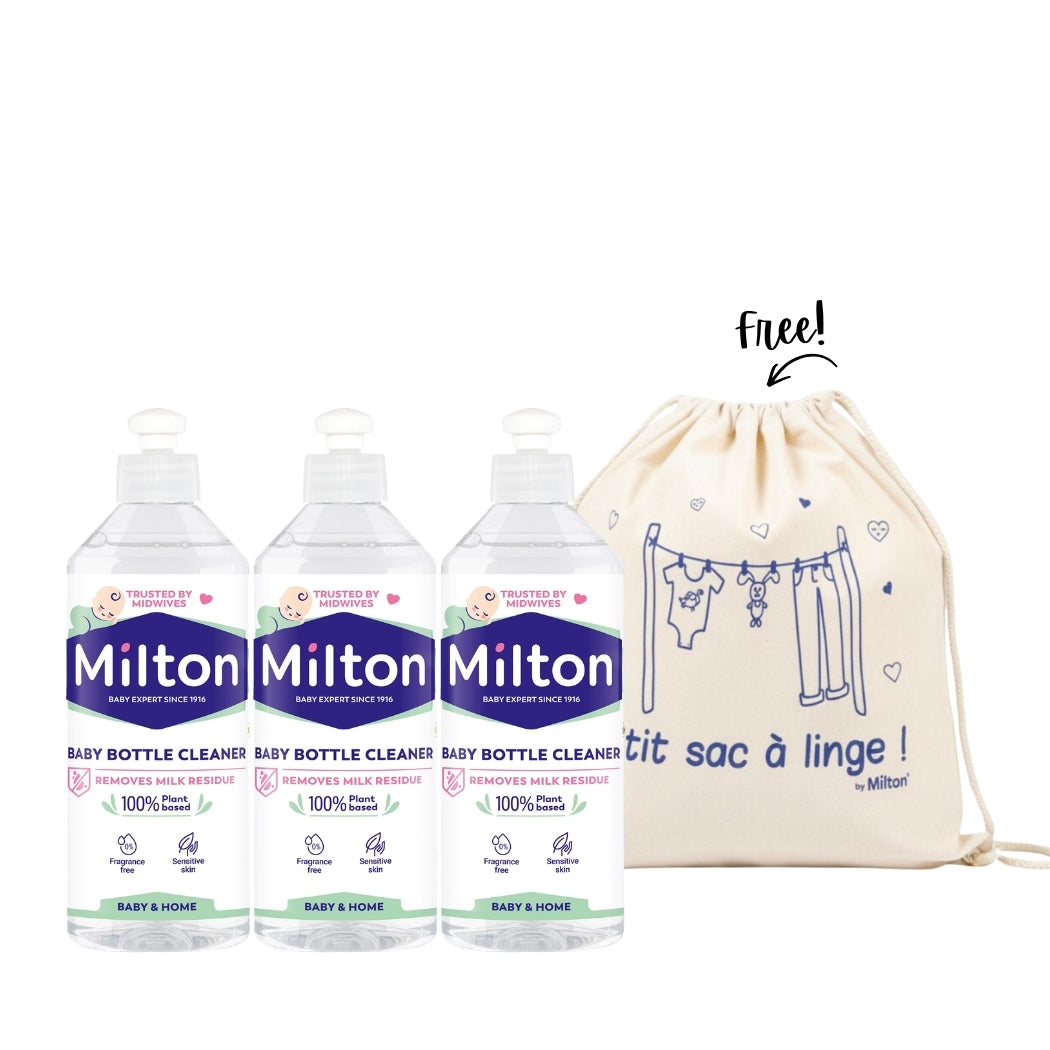 3 x Baby Bottle Cleaner + Free Bag