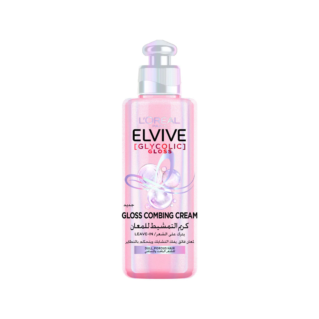Elvive Glycolic Gloss Leave-in Hair Combing Cream with glycolic acid 200 ML