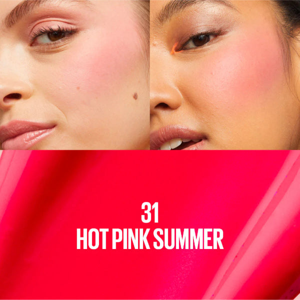 Sunkisser 12H Longwear Multi-Use Matte Liquid Blush, Bronzer, Blendable, Buildable