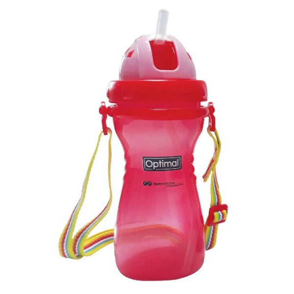P.P Wide Neck Silicone Straw Bottle 400 ML