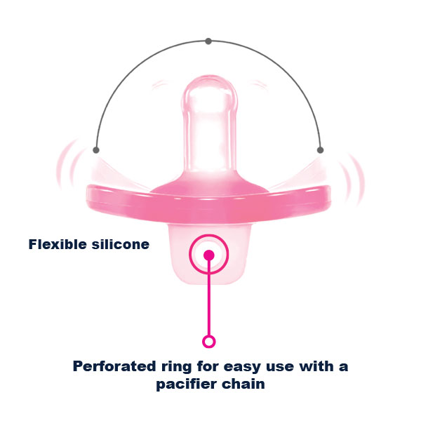 Round Nipple Silicone Pacifier 6+
