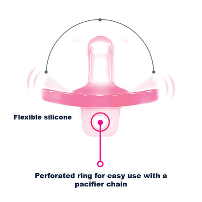 Round Nipple Silicone Pacifier 6+