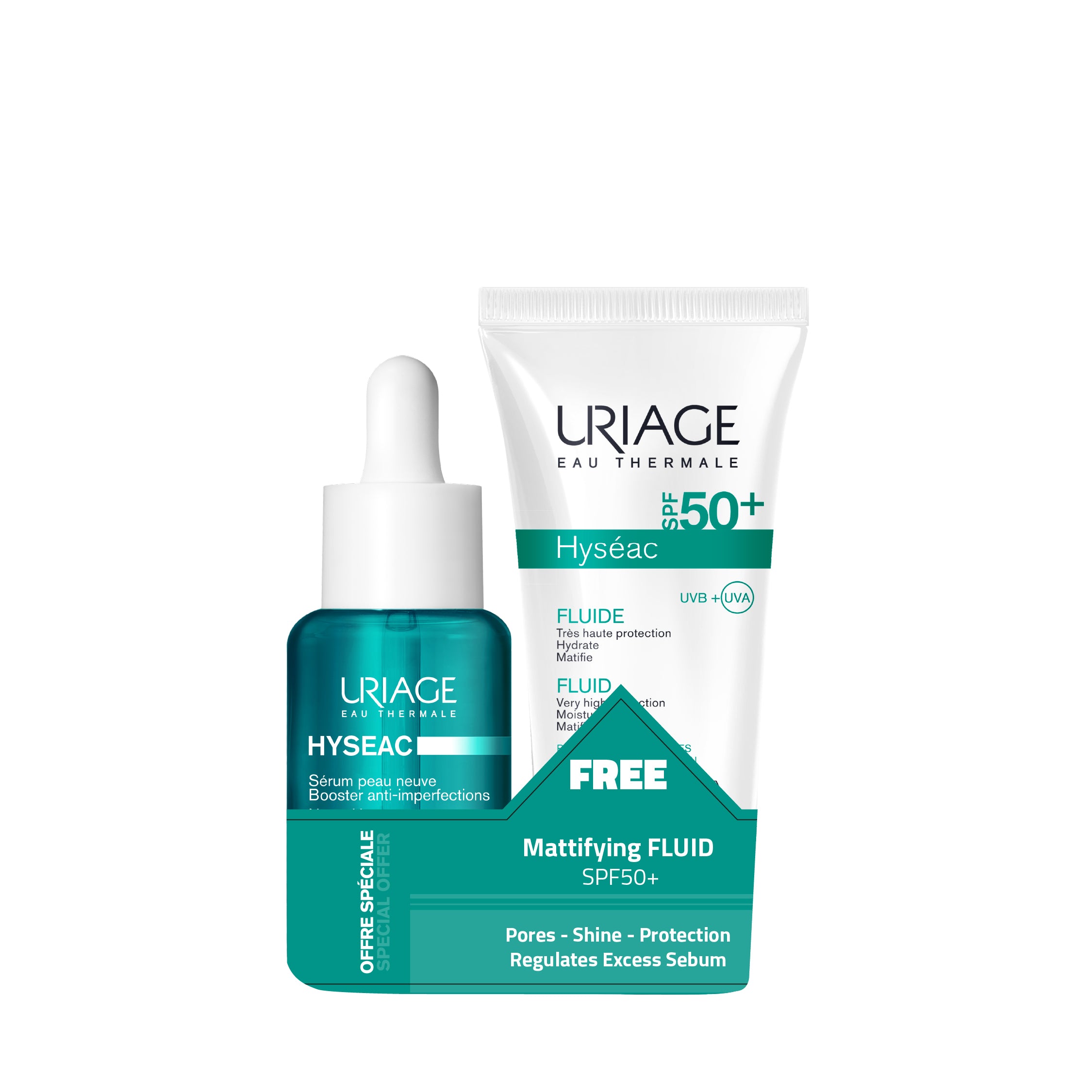 Hyseac Anti Blemish Booster Serum 30 ML + Hyseac Mattifying Fluid SPF 50 For Free