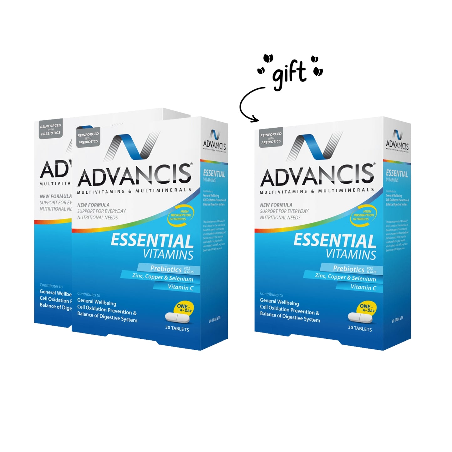 3 x Essential Vitamins