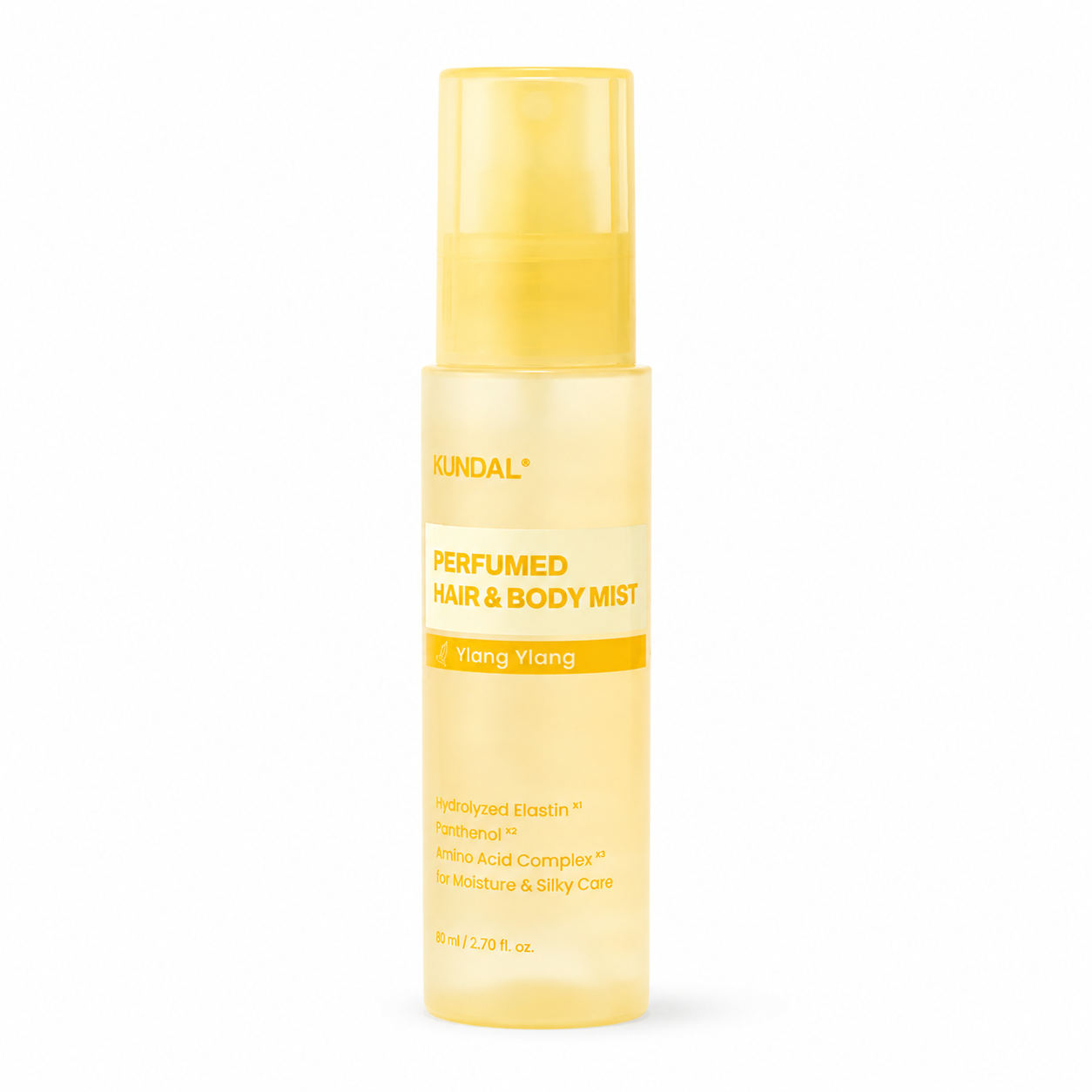 KUNDAL Perfumed Hair & Body Mist Ylang Ylang 80ml
