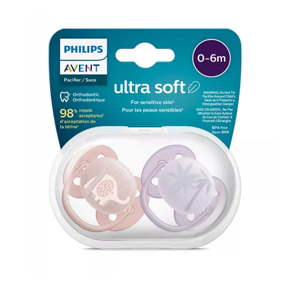 2 Ultra Soft Deco Soother 0-6m - BOY