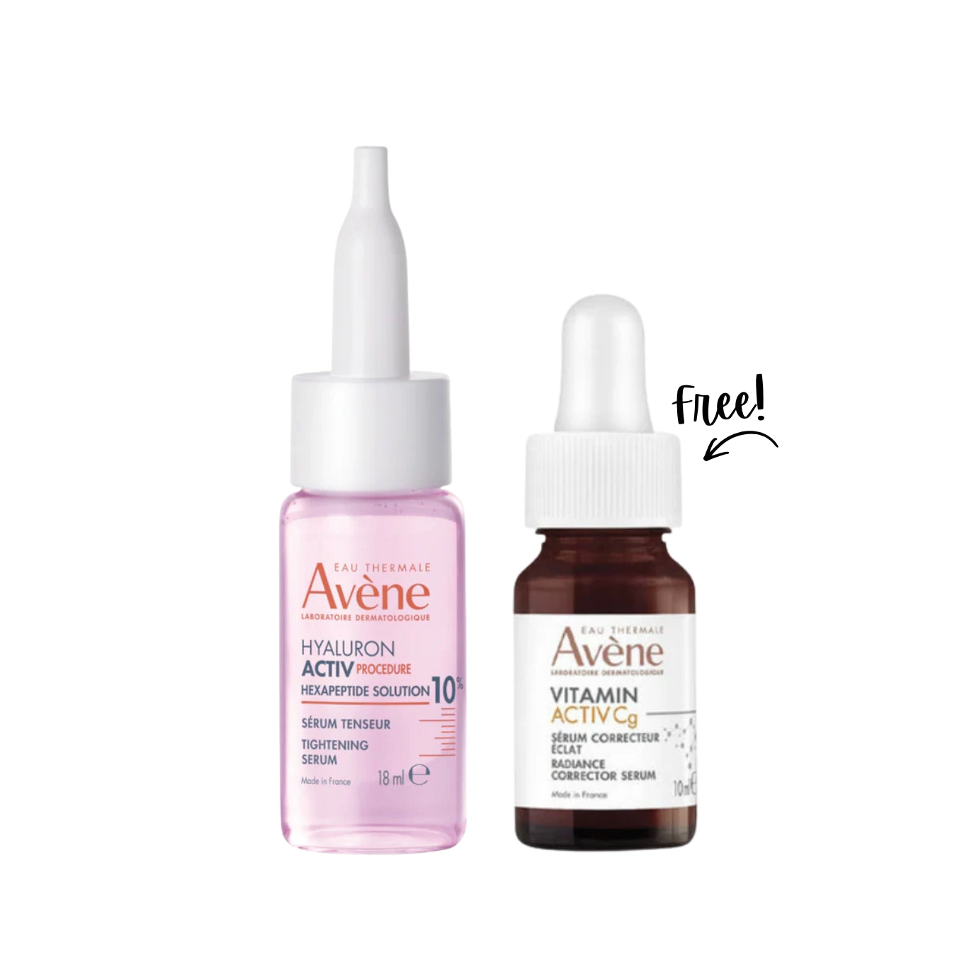 10% Hexapeptide Serum 18ml + Free Vitamin Activ Cg Serum 10ml Gift