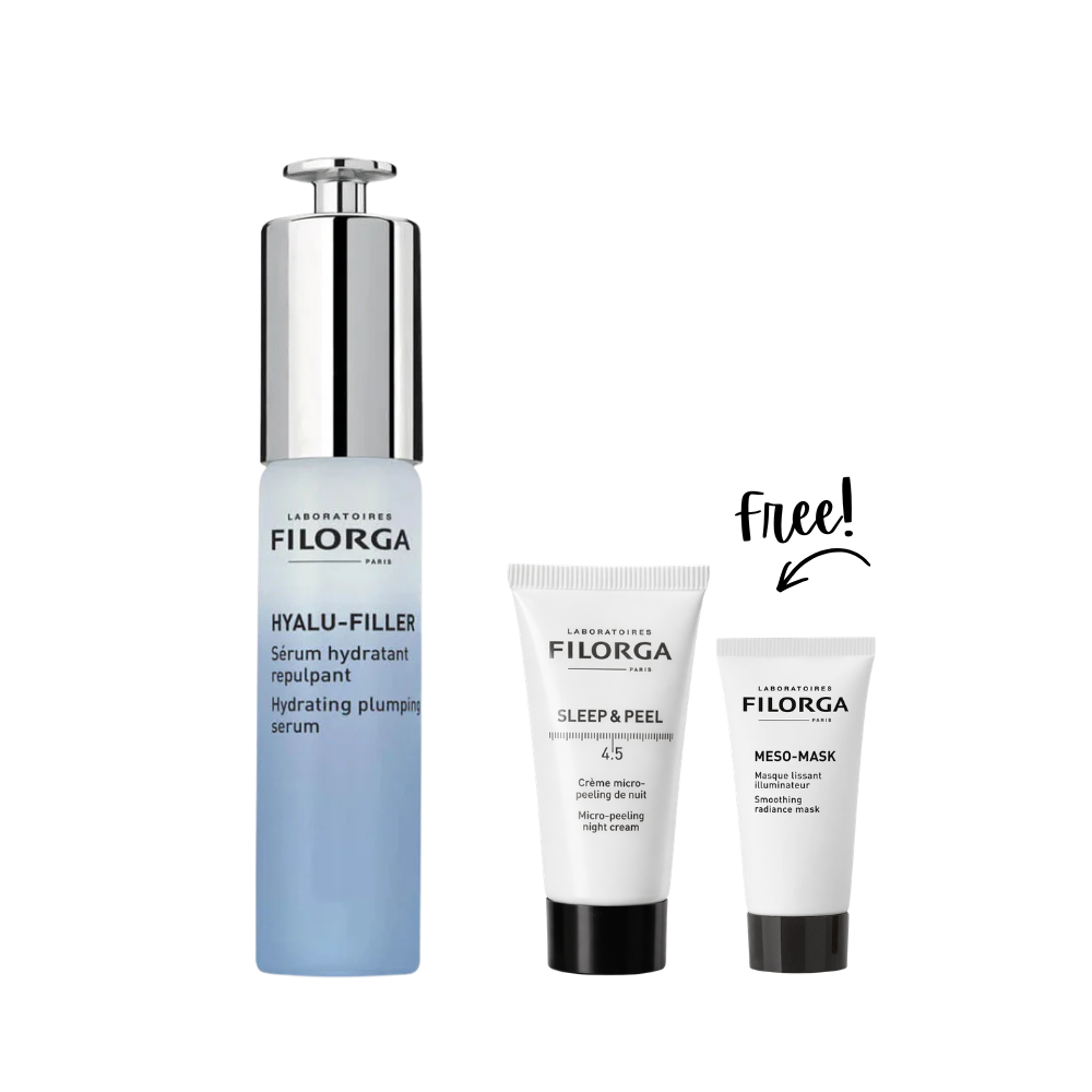 Buy Hyalu-Filler Hydrating Plumping Serum 30 ML and Get Filorga Meso-Mask & Filorga Sleep and Peel for Free