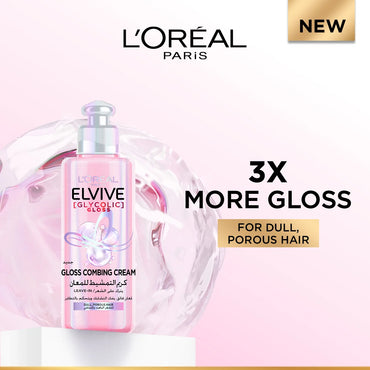 Elvive Glycolic Gloss Leave-in Hair Combing Cream with glycolic acid 200 ML