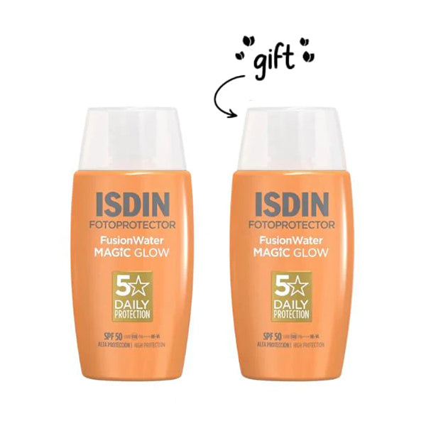 2x Fotoprotector Fusion Water Magic Glow SPF50, 50 ML
