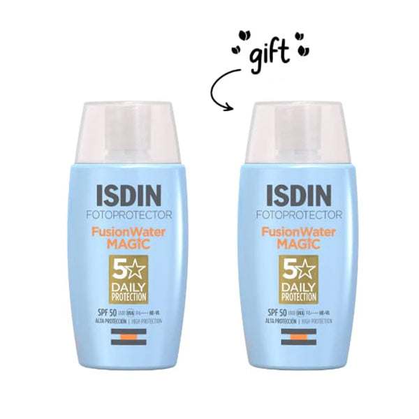 2x Fotoprotector Fusion Water Magic SPF50+ 50 ML