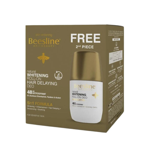 2x Whitening Roll-On Hair-Delaying Deodorant