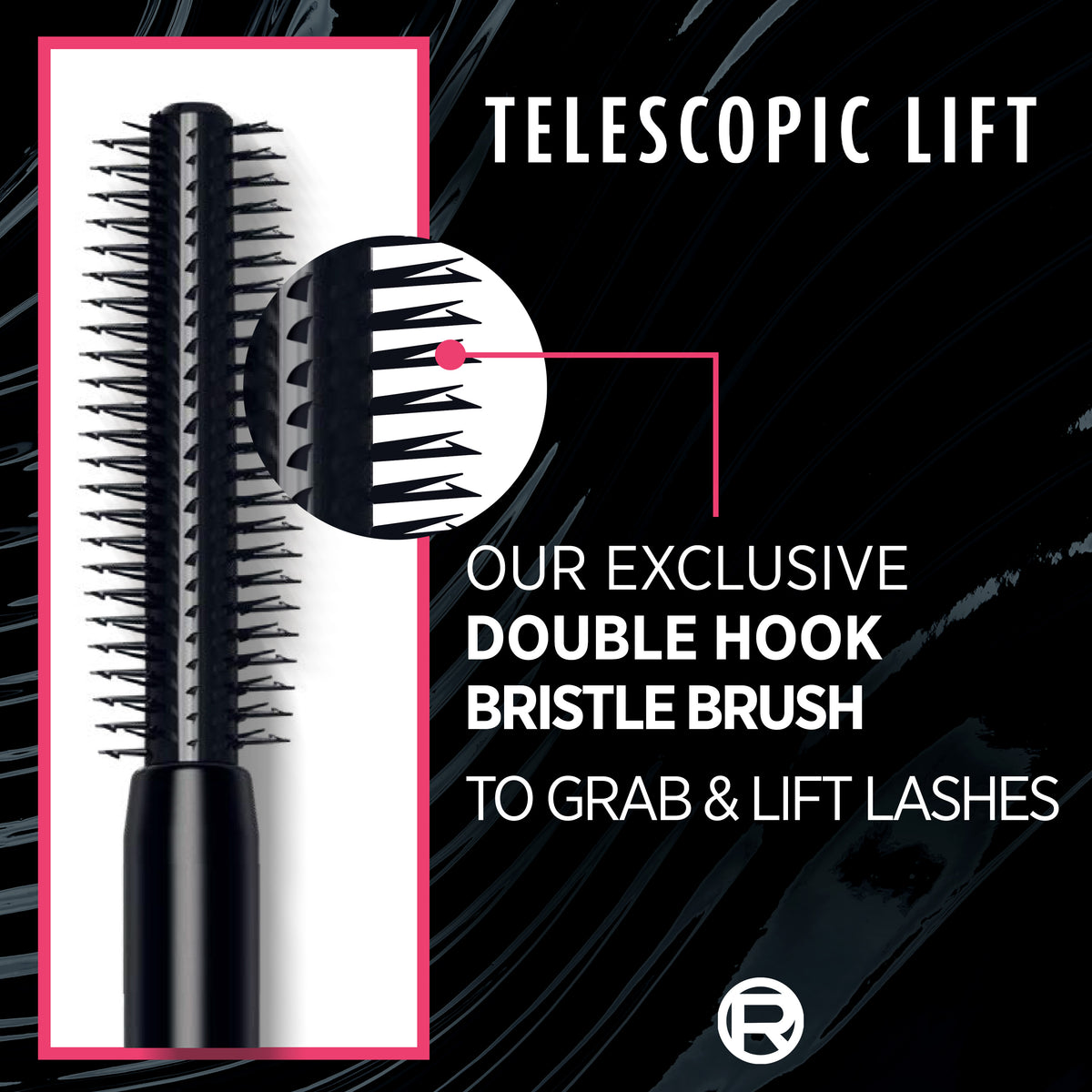 Telescopic Lift Washable Mascara, Lengthening And Volumizing, Lash Lift With Up to 36HR Wear