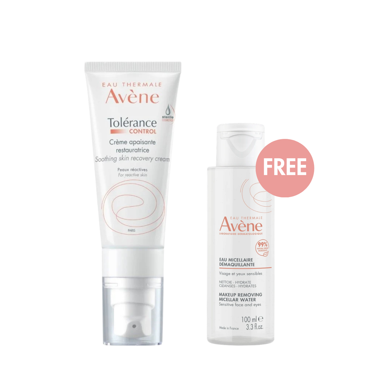 Avène Tolérance Control Soothing Skin Recovery Cream + FREE Micellar Water 100ml