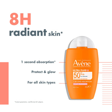 Ultra fluid Eclat Radiance SPF50+ Sunscreen 50ml | Ultra Light Hydrating Micropigments Tinted Sunscreen