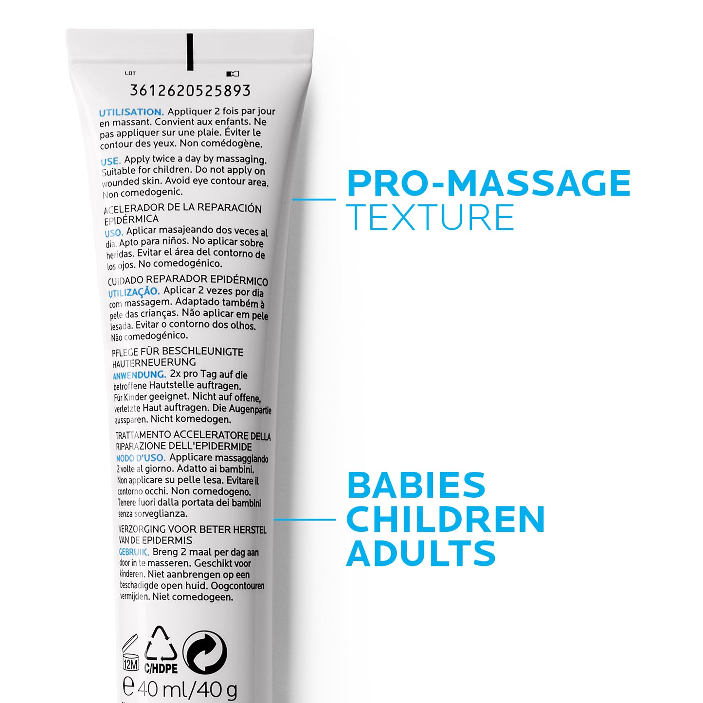 Cicaplast Gel B5 Pro Recovery for Sensitive Skin 40mL