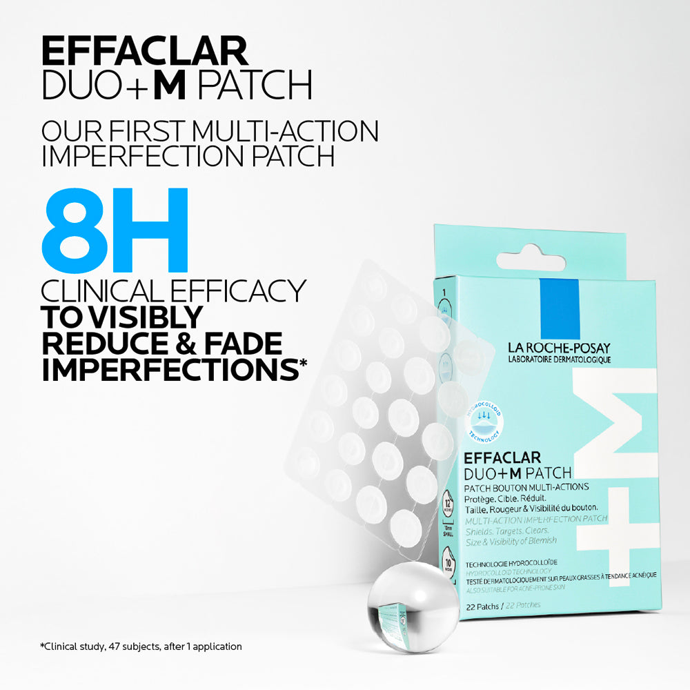 Effaclar Duo+M 3H Spot Patches for Acne Prone Skin | 22 Patches
