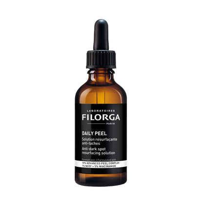 Filorga skincare dropper bottle on a white background