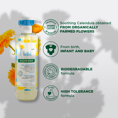 Klorane Baby Gentle Foaming Gel 500ml | Buy 1 Get 1 FREE