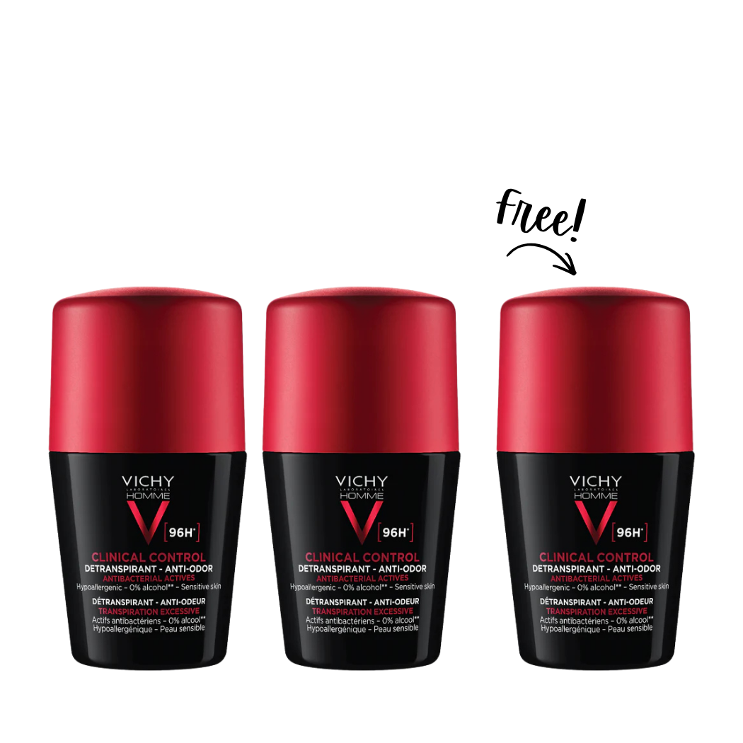 Buy 2 Get 1 - 96 Hour Clinical Control Deodorant for Men