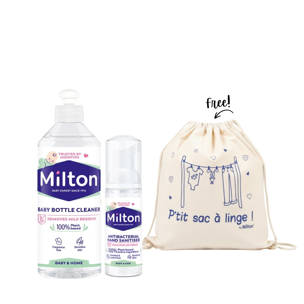 Baby Bottle Cleanser + Antibacterial Hand Sanitizing Foam + FREE Laundry Bag