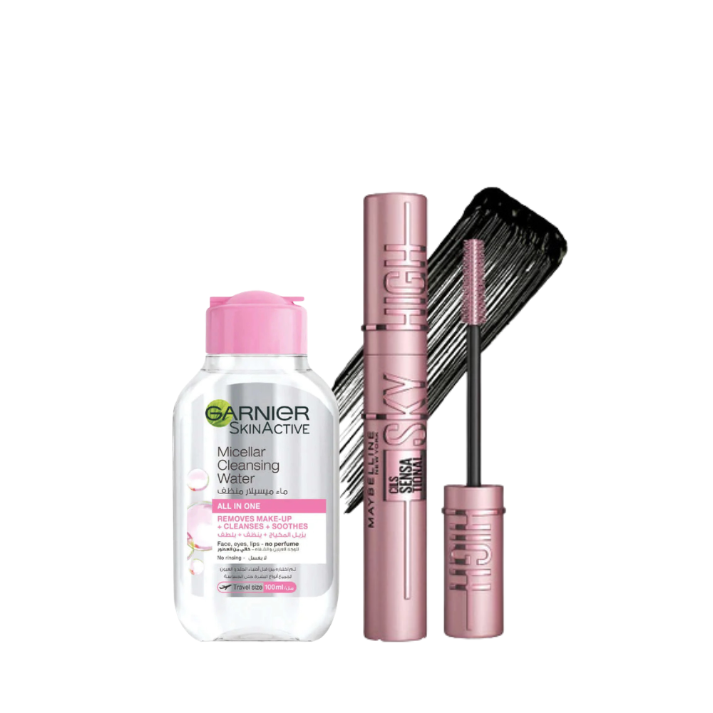 Micellar Cleansing Water + Lash Sensational Sky High Mascara