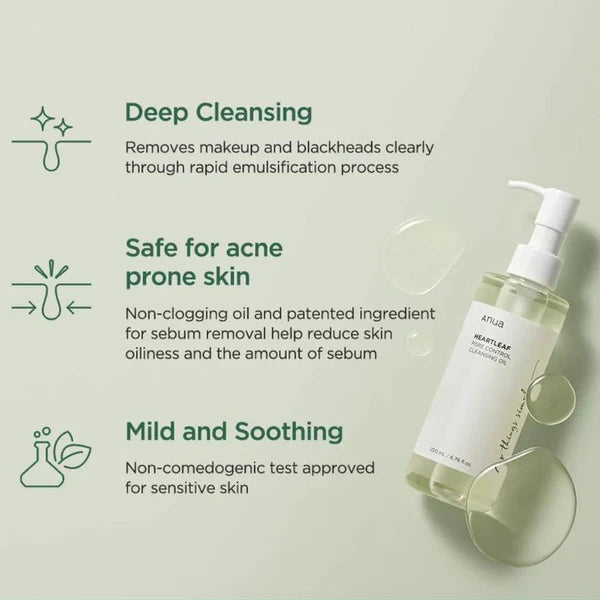 Heartleaf Pore Control Cleansing Oil 200 ML