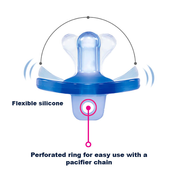 Round Nipple Silicone Pacifier 6+