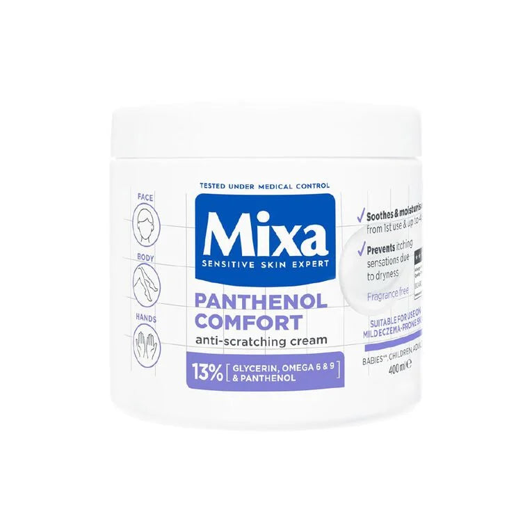 Mixa Panthenol Comfort Lotion Anti Scratching Cream Jar 400 mL