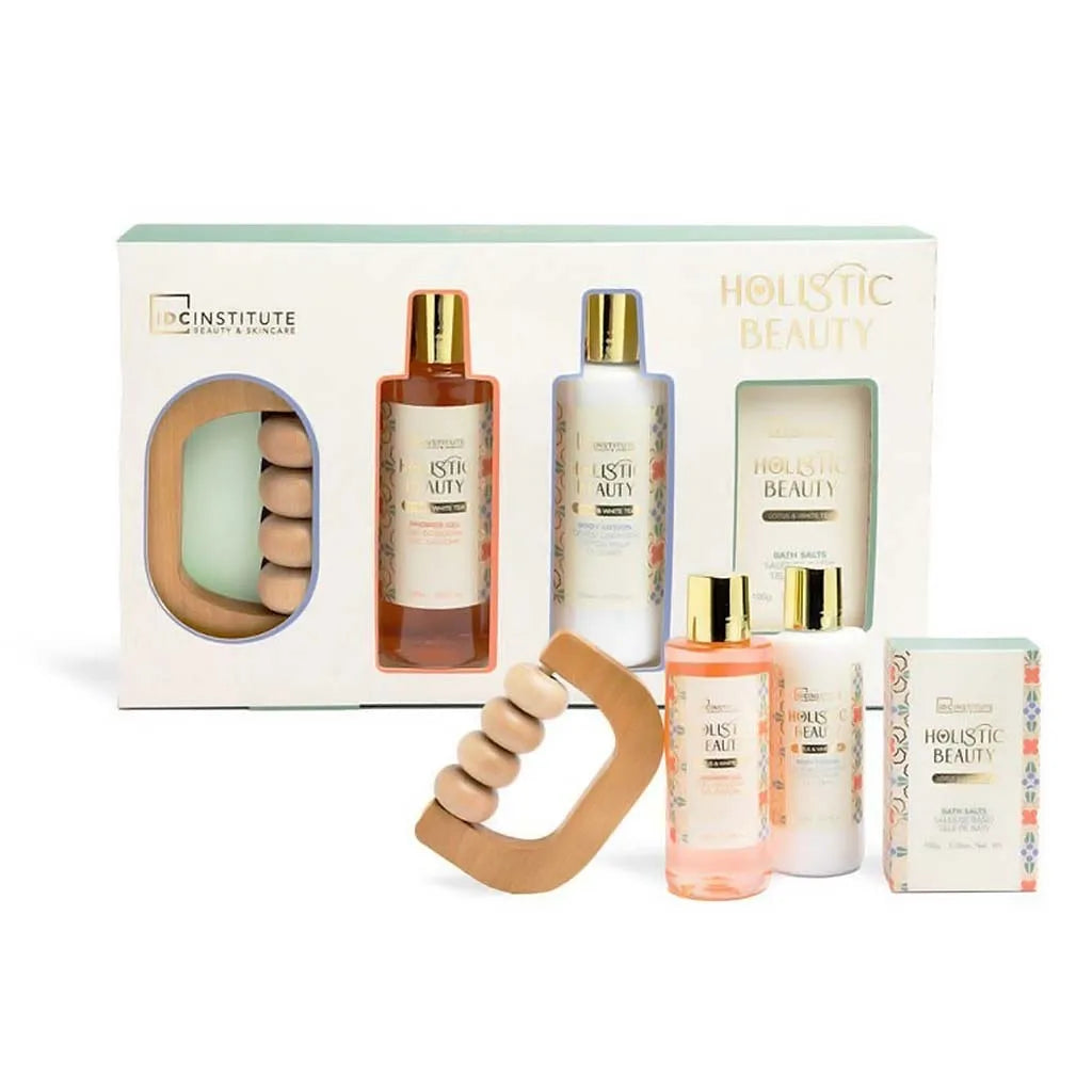 IDC Institute Holistic Beauty Lotus & White Tea Bath & Body Set