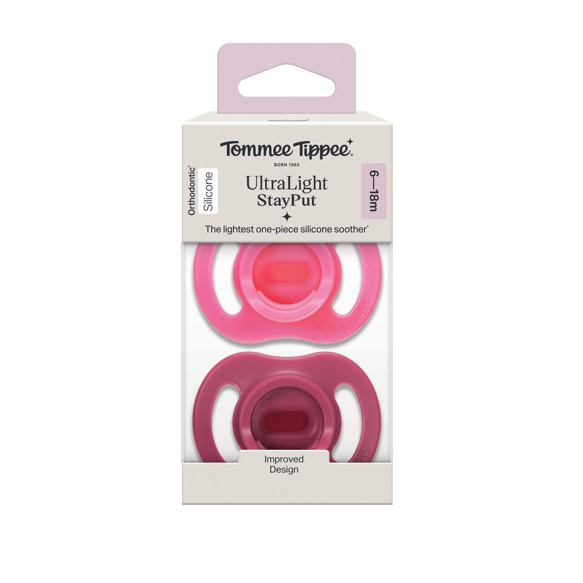 Tommee Tippee Ultra Light Soother 6-18 M X2 Girl