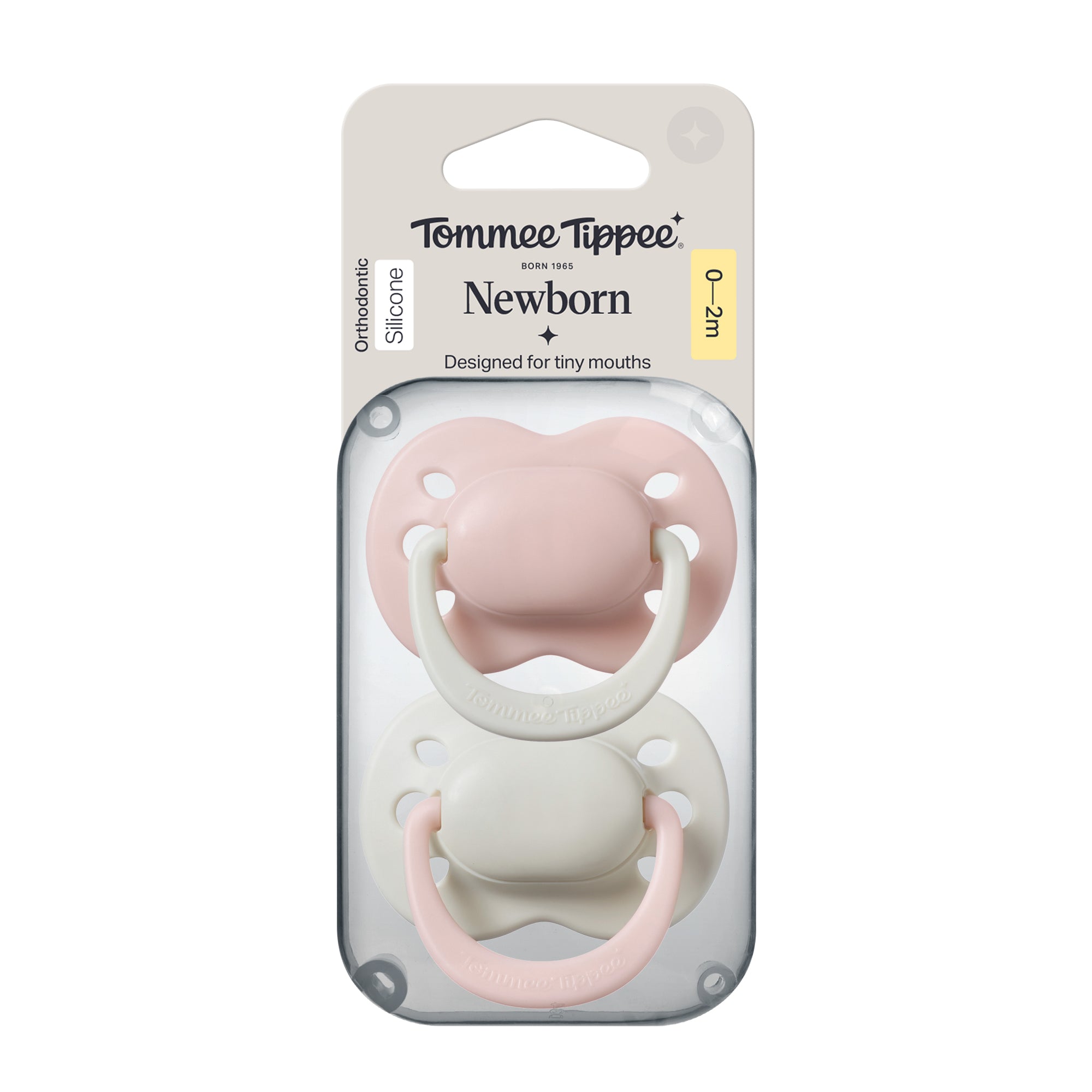 Newborn Orthodontic Silicone X2 Soothers 0-2M Girl